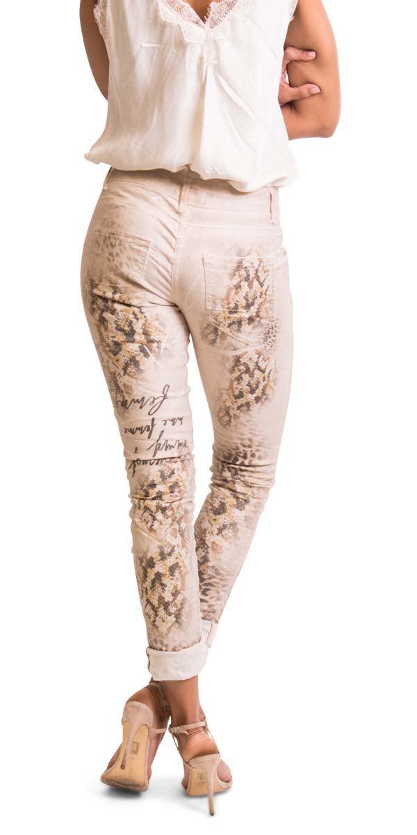 Fall & Dahlia Flowers Jeans - Gigi Moda - Made in Italy # ankle, cotton, Dahlia, Fall, Flowers, gigi moda, h216, H216FF, made in italy, resort, resort wear, Skinny