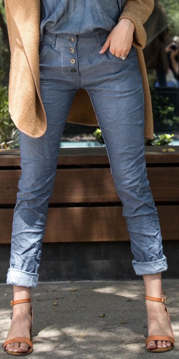 Viviana Comfy Jean - Gigi Moda - Made in Italy # basic, casual, comfy, fall, free shipping, italian jeans, jean, made in italy, skinny, solid, spring, staple, straight leg, stretchy, summer