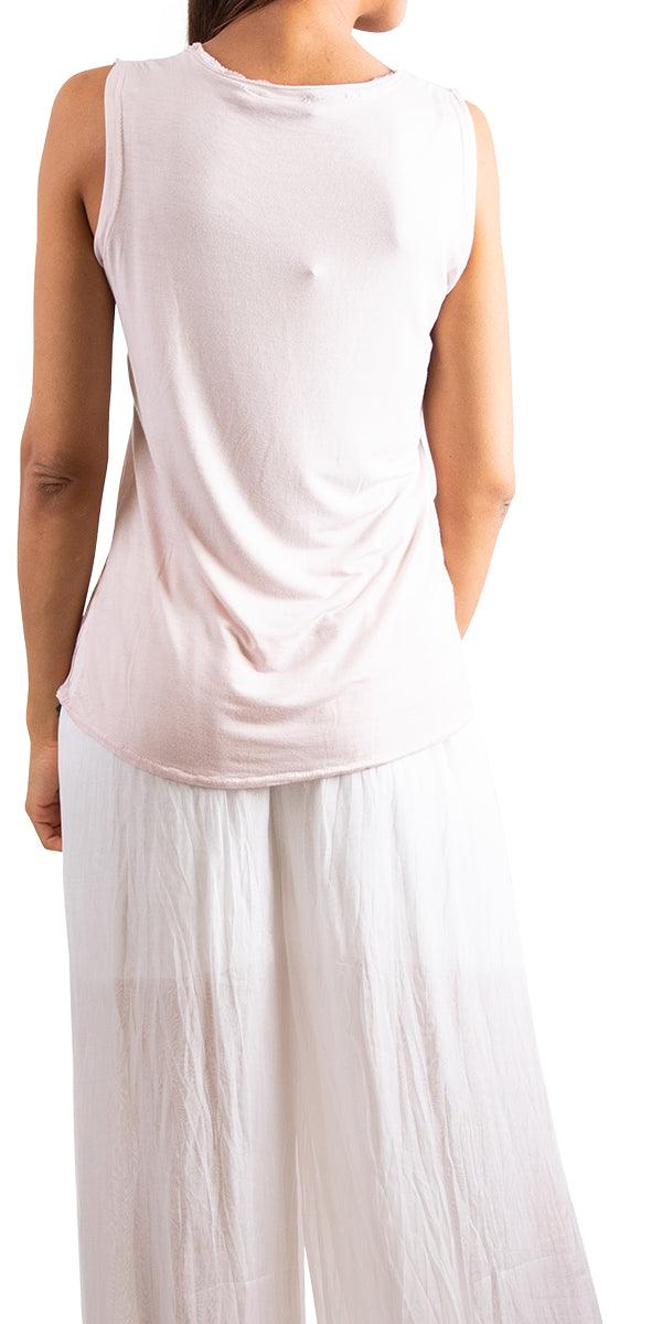 Maglietta Tank - Gigi Moda - Made in Italy # Gigi Moda, hand wash, italian top, Made in Italy, OS, Silk, tank, Top, washable