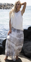 Sondra Tie Dye Maxi Skirt - Shop Gigi Moda - Made in Italy # 100% Silk, Made in Italy, Silk