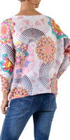 Emy Batwing Sweater with Kaleidoscope Print