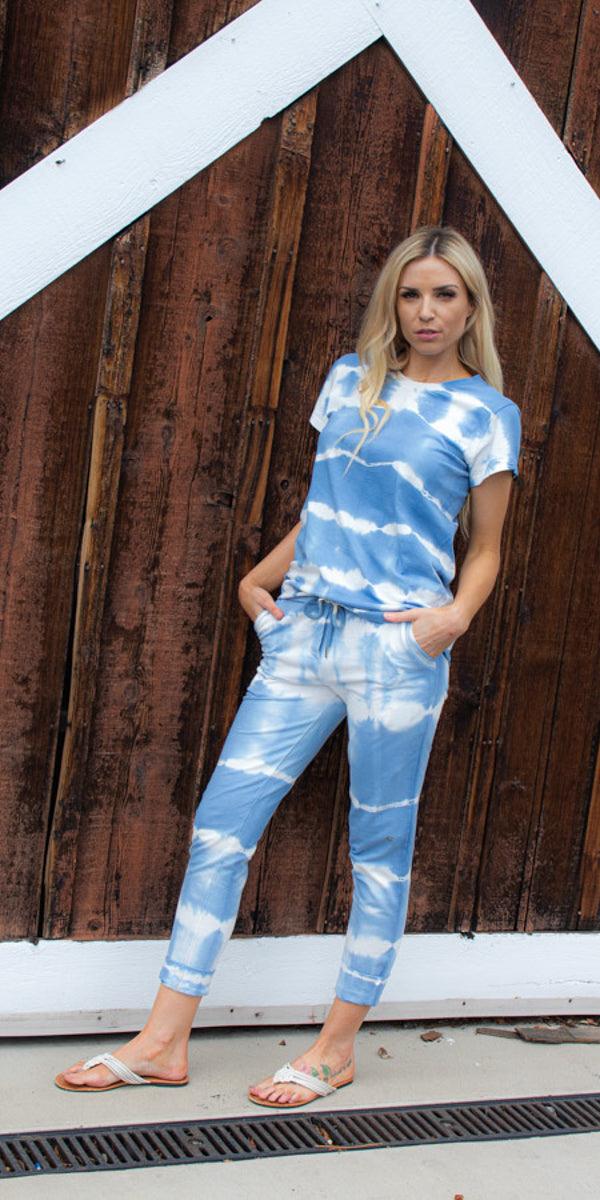 Breanna T-Shirt - Gigi Moda - Made in Italy # comfortable, comfortable fit, comfy, Made in Italy, matching set, set, T Shirt, TEE, tee shirt, Tie Dye