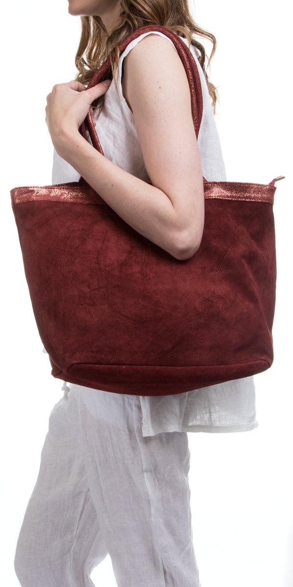 Lidia Tote - Gigi Moda - Made in Italy # bag, clutch, Gigi Moda, handbag, Leather, Made in Italy, sale, Sequins, SUEDE, tote