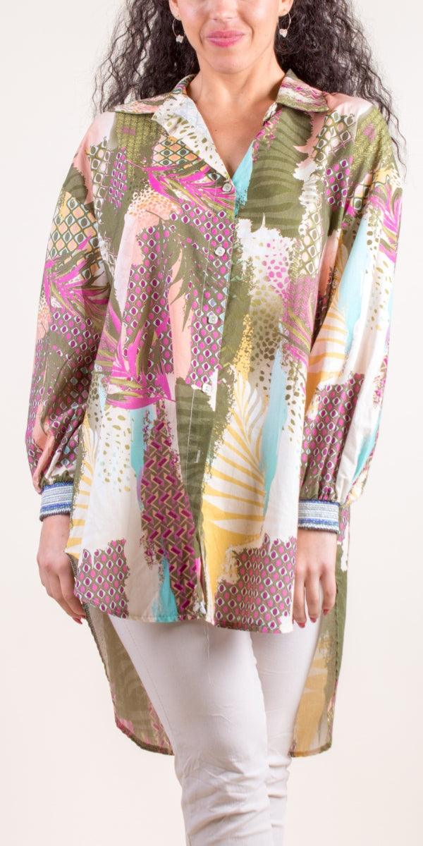 Serra Button Down Shirt - Gigi Moda - Made in Italy # 100% Cotton, button down, collared, Cotton, Gigi Moda, italian apparel, italian brand, Italian Clothing, italian shirt, Made in Italy, OS, shop gigi moda, Top