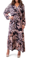 Safari Print Maxi Dress