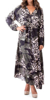 Safari Print Maxi Dress