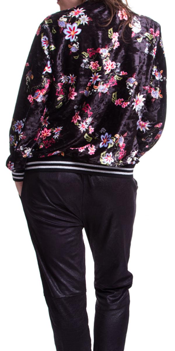 Giora Bomber Jacket - Gigi Moda - Made in Italy # Floral Print, Gigi Moda, Jacket, Made in Italy, OS, Sleeves