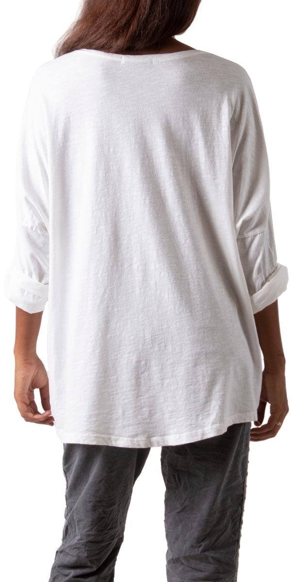 Clio Top - Gigi Moda - Made in Italy # fall, faux suede, Gigi Moda, gigi moda. made in italy, italian top, long sleeves, metallic, shop gigi moda, sweater, Top, V Neck, v-neck top