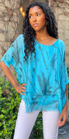 Carmelina Abstract Silk Kaftan