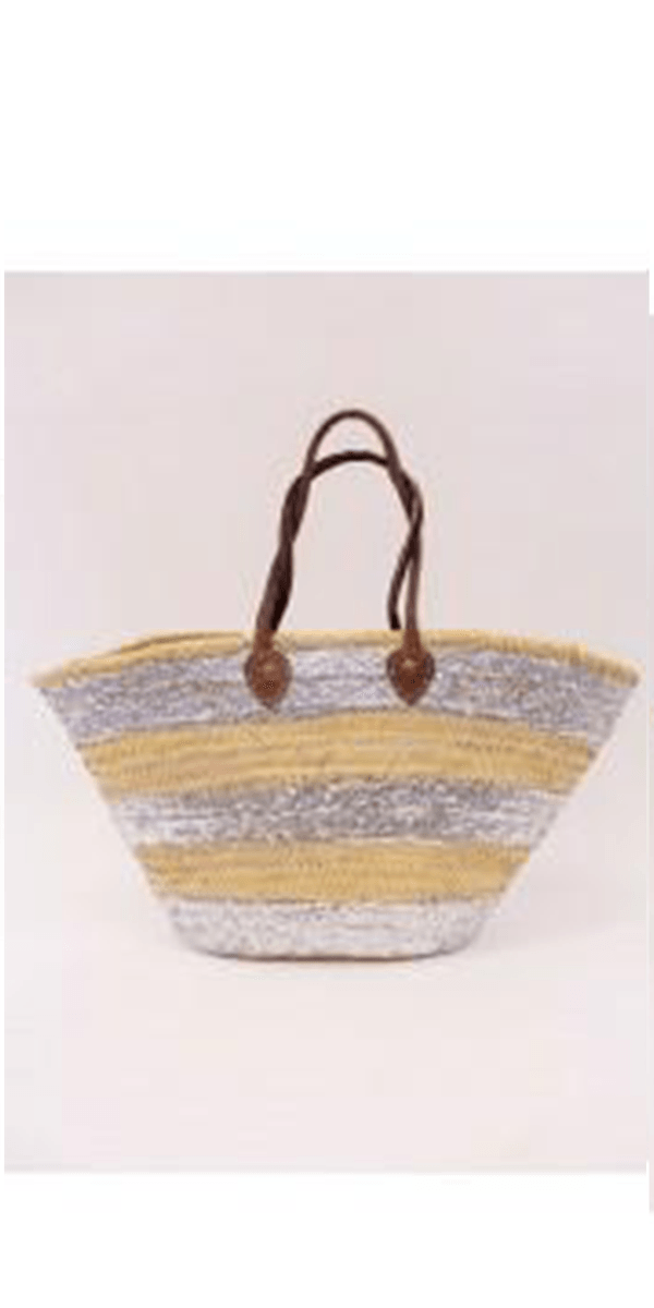 Bardot Straw Beach Basket - Gigi Moda - Made in Italy # basket, Gigi Moda, spain, straw, straw beach basket